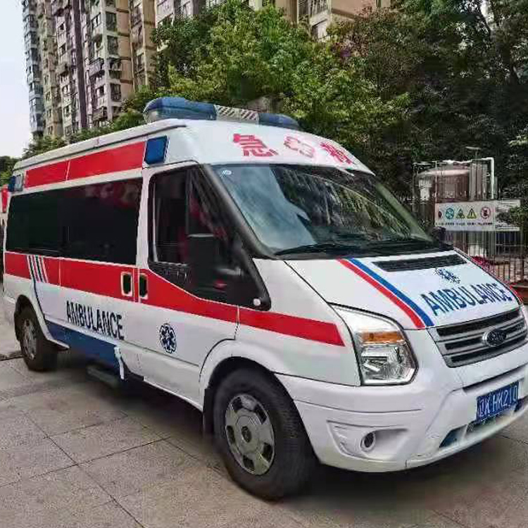 灌南长途救护车护送病人返乡
